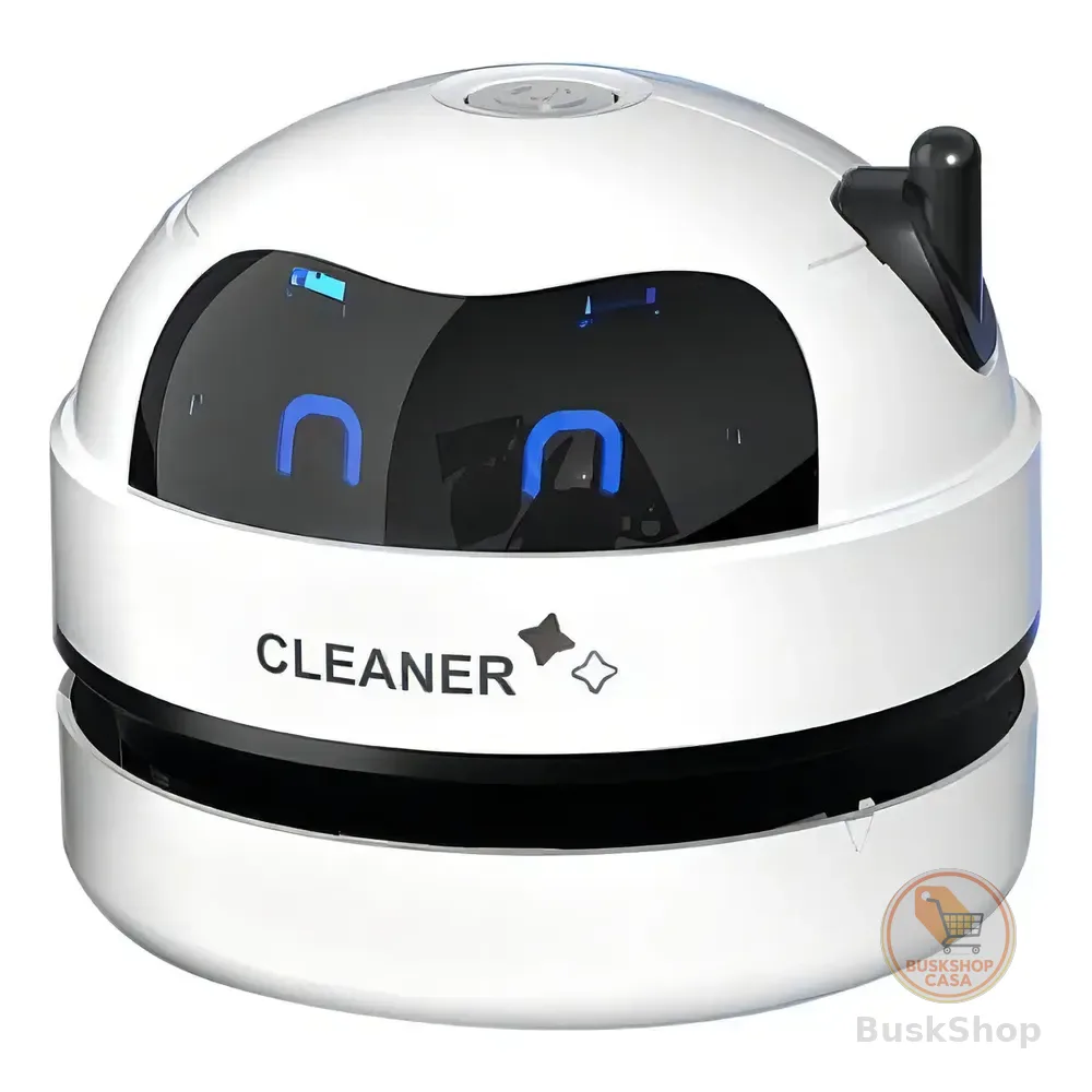 Mini Aspirador Robô Inteligente Mesa Sofá Teclado Portátil Cor Branco