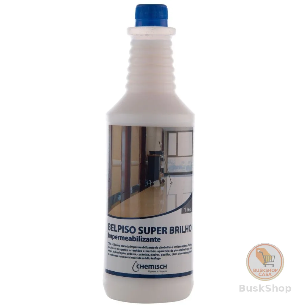 Cera Líquida Belpiso Super Brilho 1L Para Tacos Da Brilho Antiderrapante Incolor