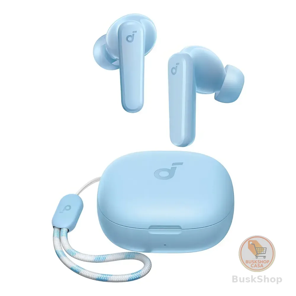 Fone De Ouvido Soundcore By Anker P20i Graves Poderosos E Impactantes Bluetooth 5.3 30h De Reprodução Resistência À Água 2 Mics Ia Para Chamadas Claras Personalização De Som Via App Cor Azul-claro