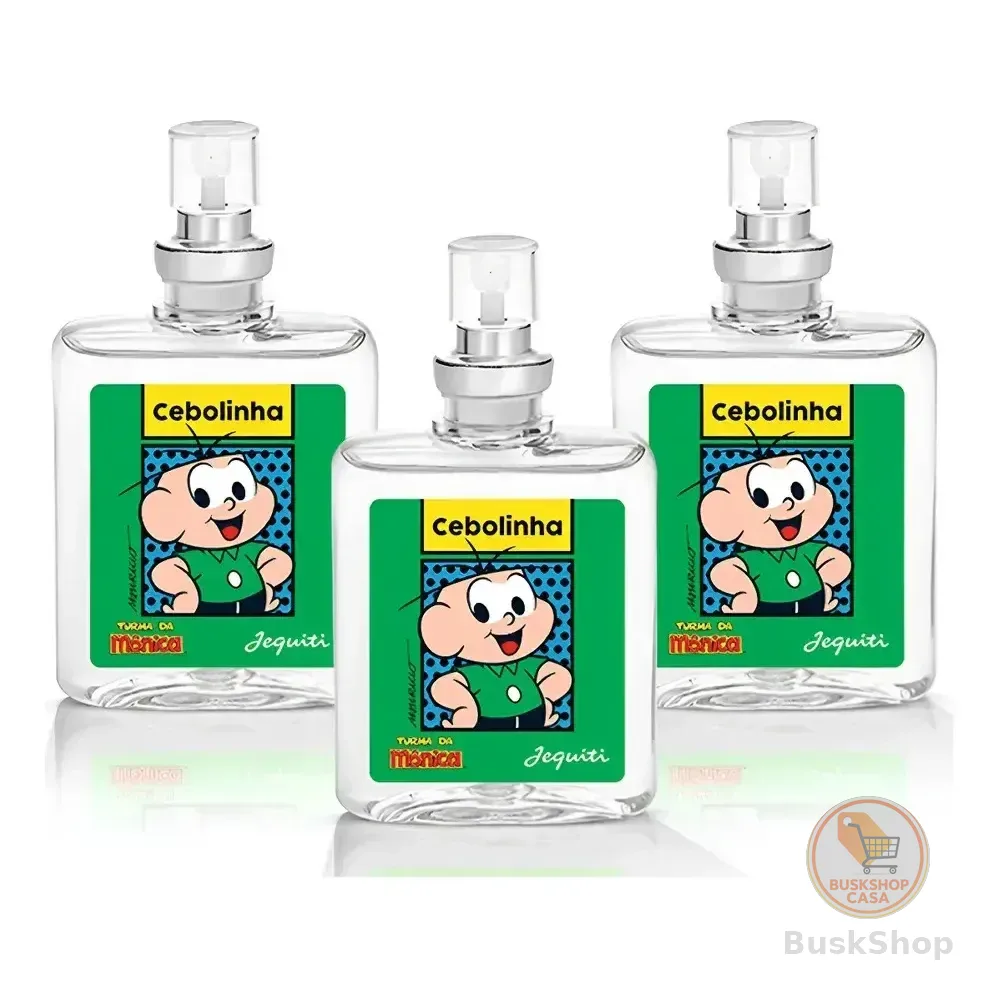 Kit 3 Perfume Infantil Cebolinha Jequiti 25ml Turma Da Monica