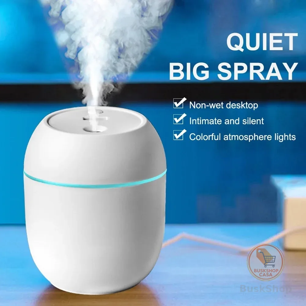 Umidificador De Ar Com Grande Capacidade Para Casa/Escritório Com Atmosfera Led Luz Noturna Lâmpada Casa Para Quarto