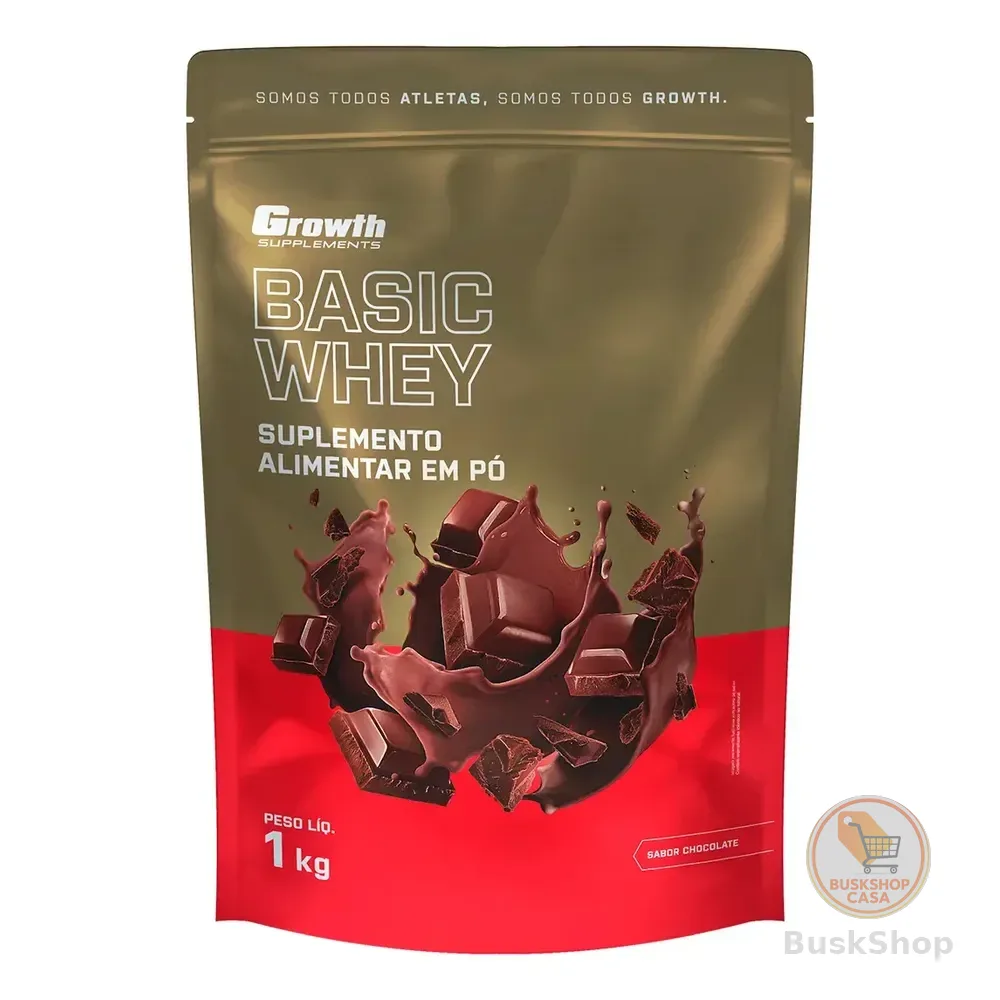 Basic Whey 1kg Growth Supplements - Chocolate