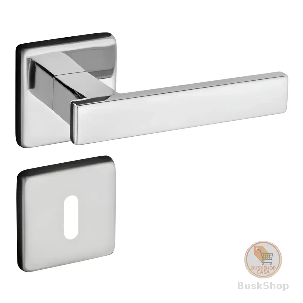Fechadura Para Porta Basculante Pado Residence Concept 408 Interno Cor Prateado Acabamento Cromado