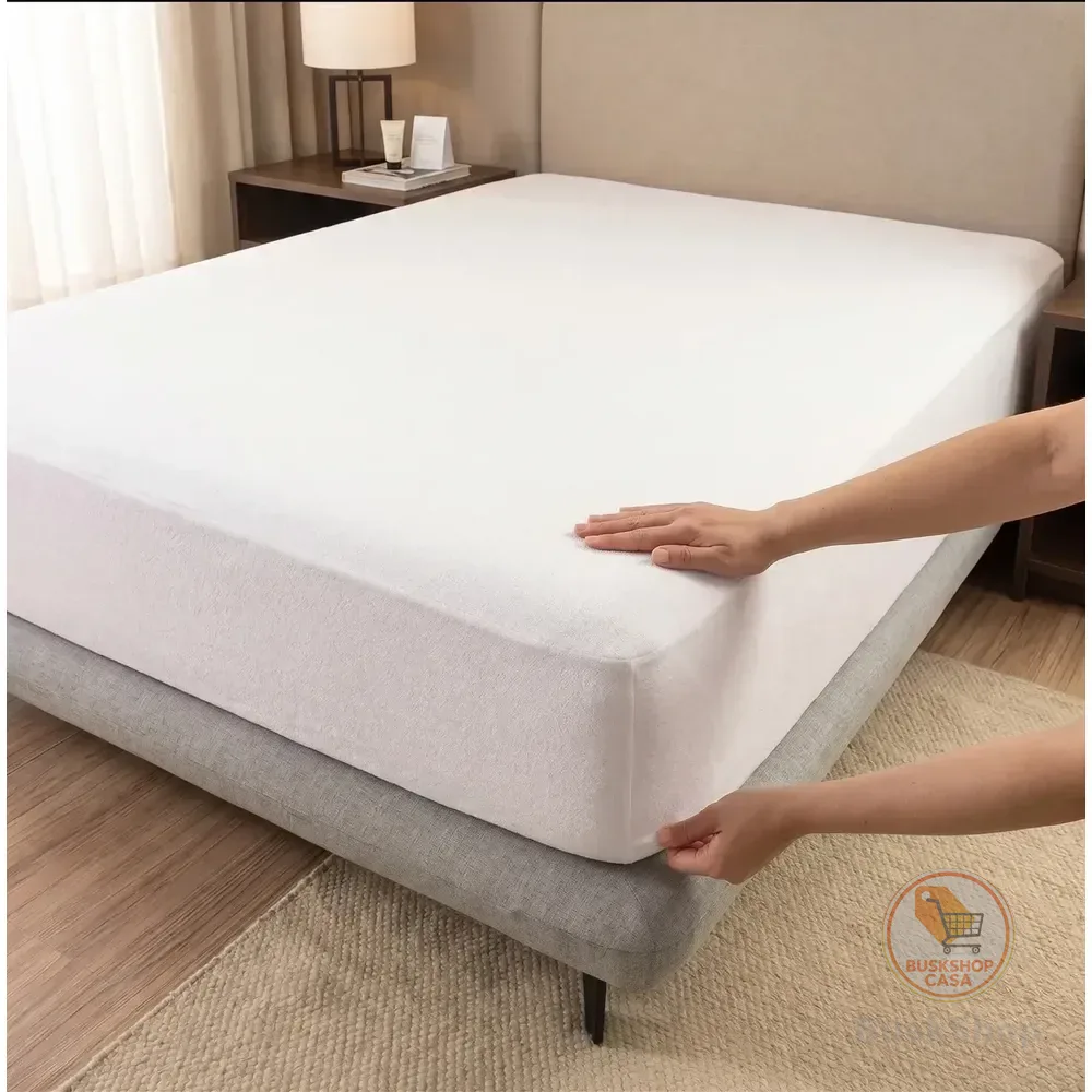 Protetor De Colchão Karsten Casal Impermeável Essence Branco Hotelaria U Liso