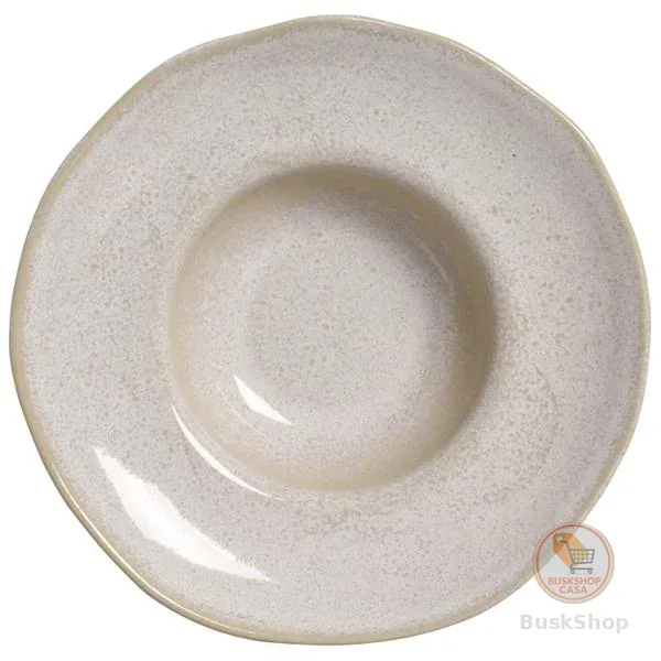 Conjunto com 4 Pratos de Massa Orgânico Latte Ø28x6,5cm 450ml