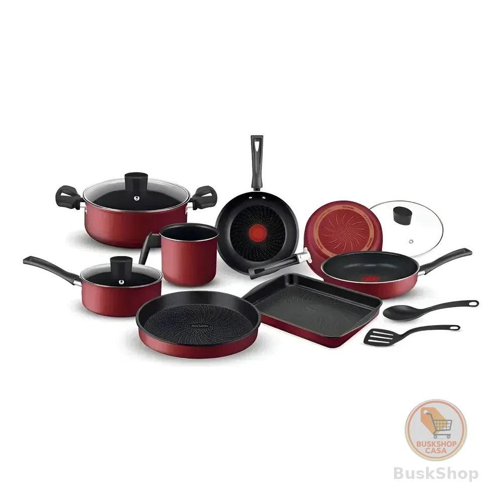 Conjunto 10 Peças Rochedo Limpa Fácil Cor Vermelho