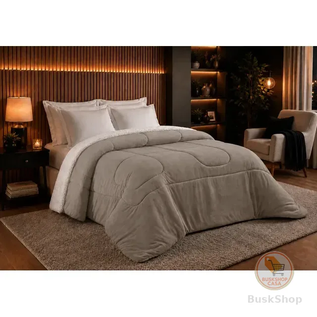 Coberdrom Queen Dupla Face Sherpa Manta Soft Aveludado