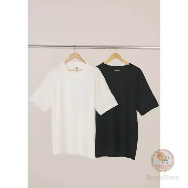 Kit Com 2 Camisetas Masculinas Básicas Relaxed Hering Adulto