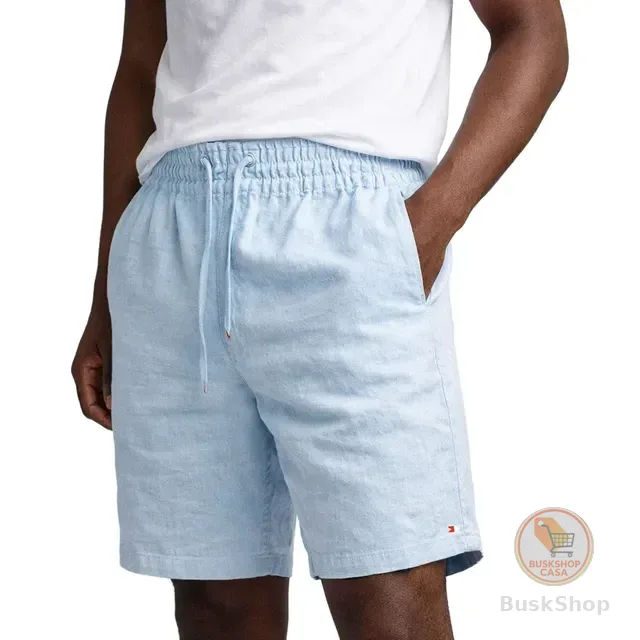 Shorts Linho Masculino Sandrini Casual Verão Confortável