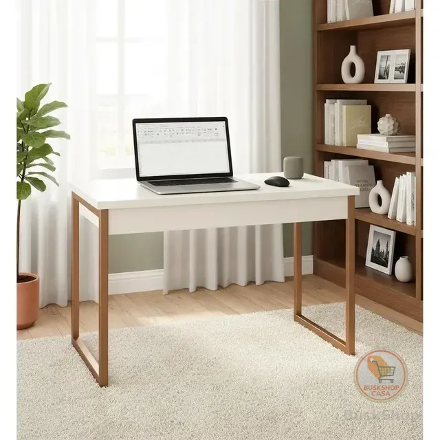 Mesa Home Office Escrivaninha Industrial Quarto Notebook