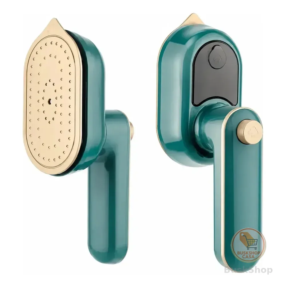 Mini Ferro De Passar Roupa A Vapor Elétrico Para Viagem Cabe Na Bolsa Ou Mala Bivolt Cor Verde-escuro Da Marca Ctrprime 127/220v