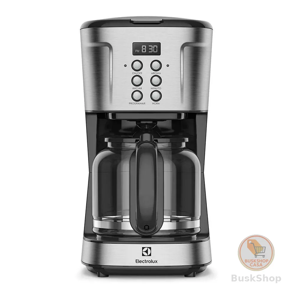 Cafeteira Elétrica Electrolux Digital 38 Xícaras Experience Programável com Timer Cor Inox (ECM30)