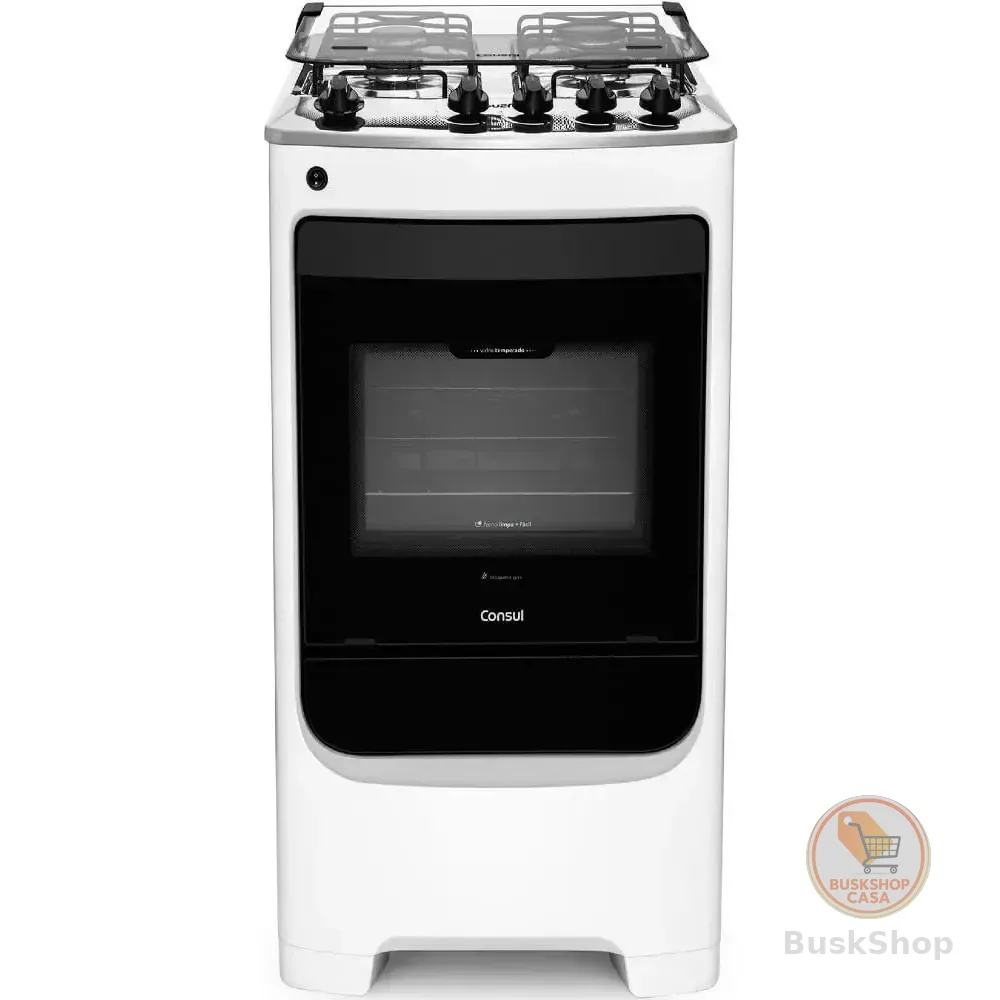 Fogão 4 Bocas Cfo4nab Branco Com Acendimento Automático Bivolt Consul 127/220v
