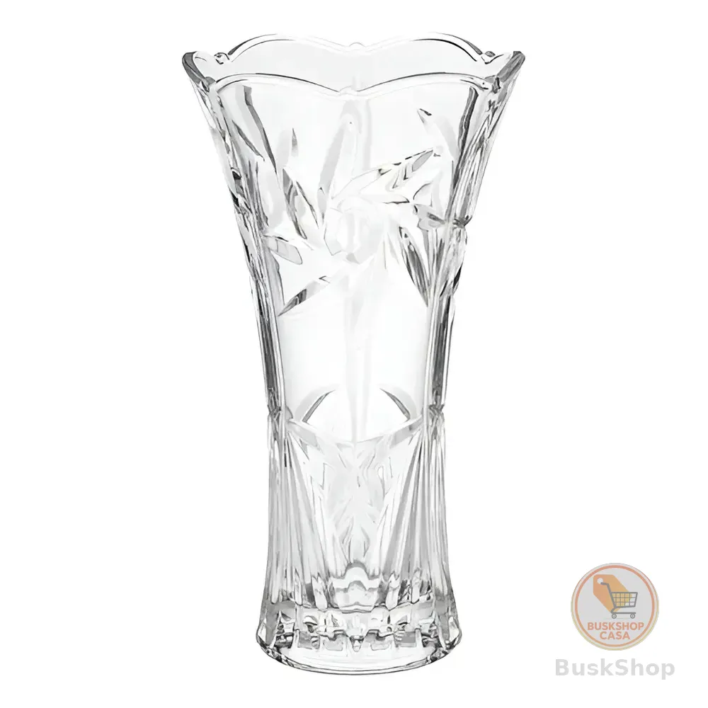 Vaso Vidro Planta 23cm Flores Decoração Sala Plantas Festas Transparente Liso