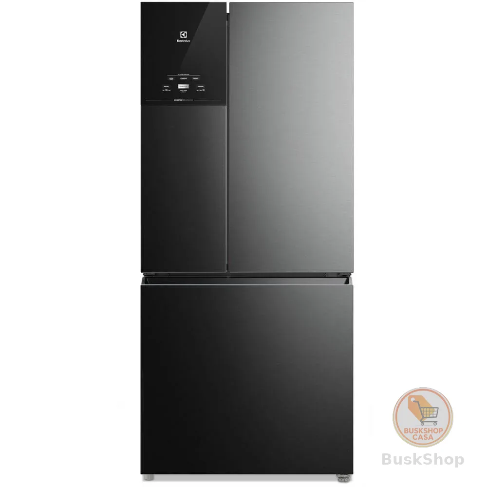Geladeira Electrolux Frost Free Inverter 596L AutoSense 3 Portas Cor Black Inox Look (IM8B)