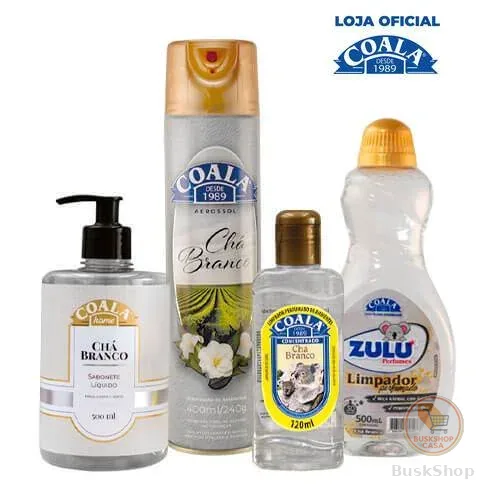 Kit Casa Limpa Coala/Zulu Perfumes - Chá Branco