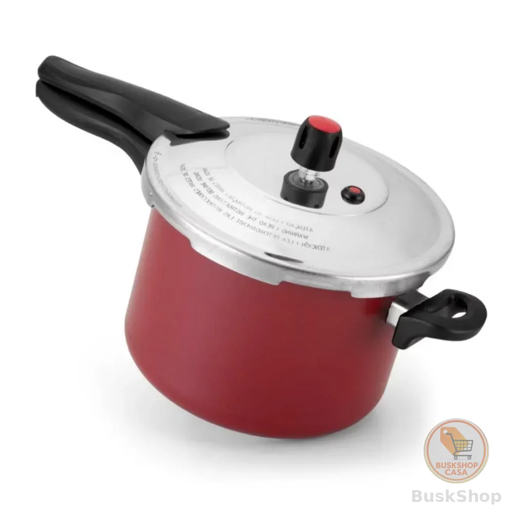 Panela De Pressão 4,5 Litros Antiaderente Teflon Com Tampa Externa Cinza PROMOÇAO