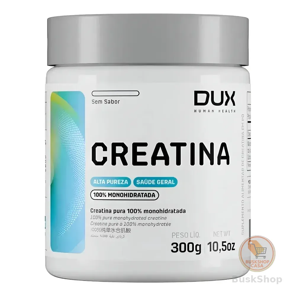 Creatina Dux Nutrition 300g Monohidratada 100% Pura Sem Sabor