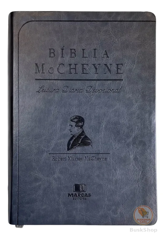 Bíblia Devocional Mccheyne Luxo - Cinza