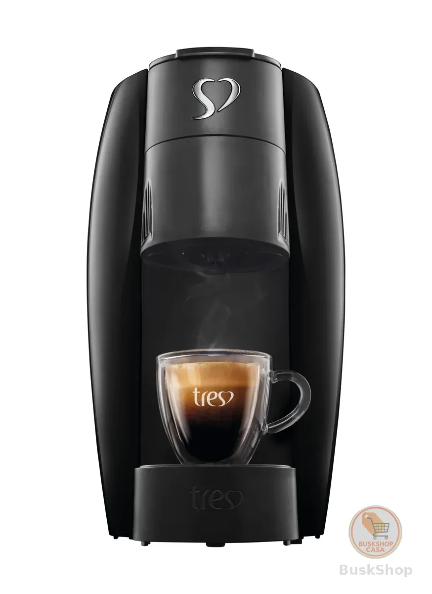 3 Corações TRES Cafeteira Espresso e Multibebida LOV Preta - 127V