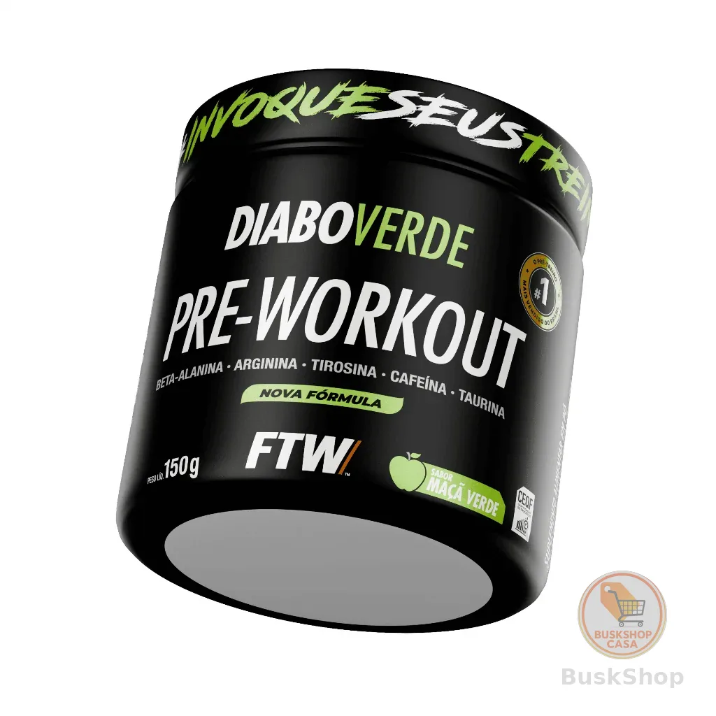 Pré Treino Diabo Verde Pre-Workout 150g - FTW