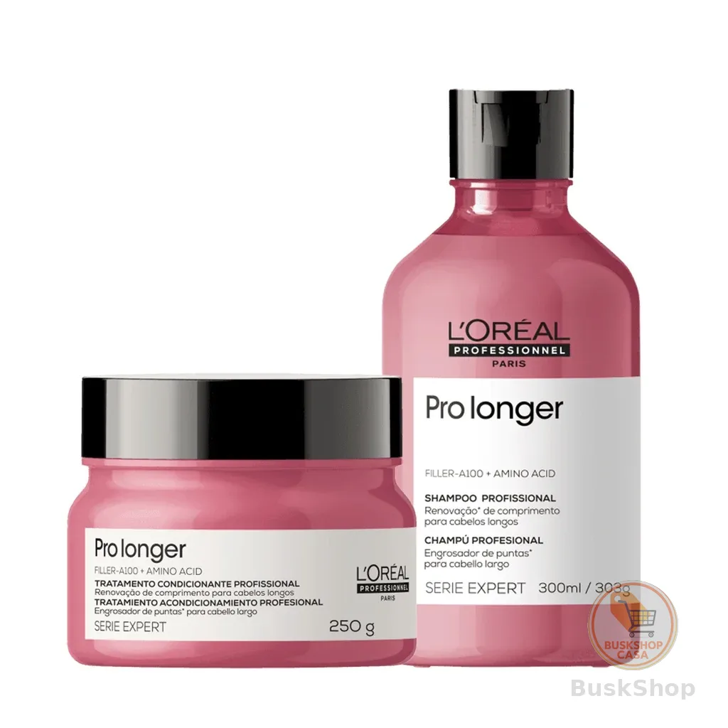 Kit L'Oréal Professionnel Pro Longer Shampoo 300ml e Máscara