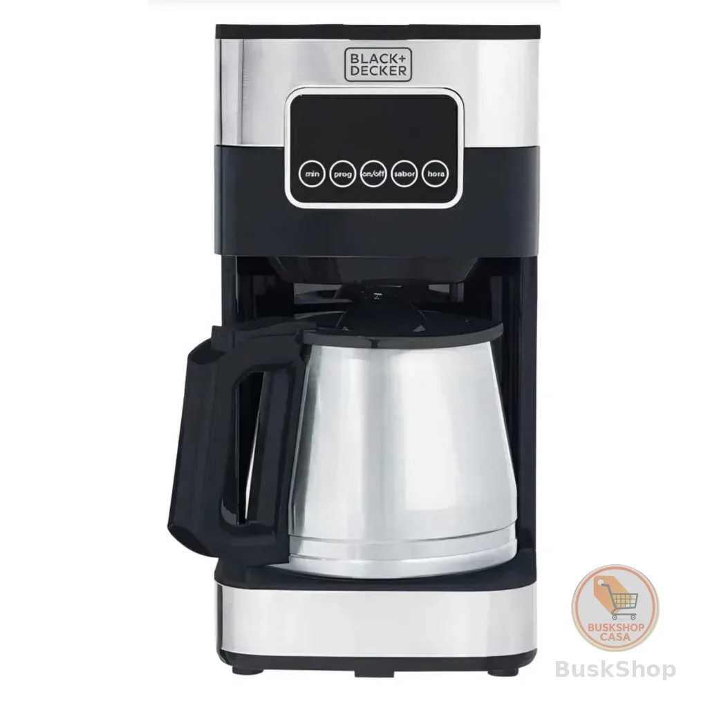 Cafeteira Programável Black+Decker CM350G 1,5L Inox Touchscreen Alta Performance 38 Xícaras