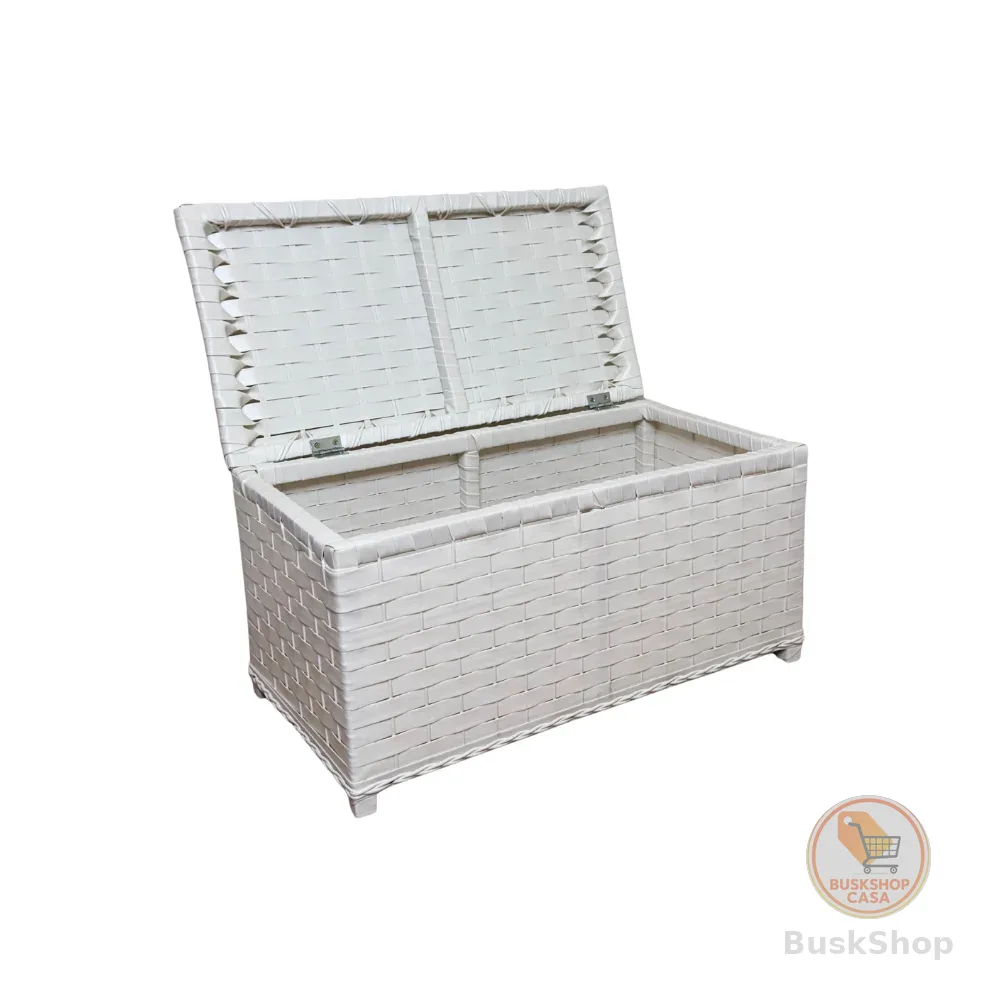 Baú Roupeiro Organizador Fibra Sintética Roupa Suja Brinquedos 60x30x30