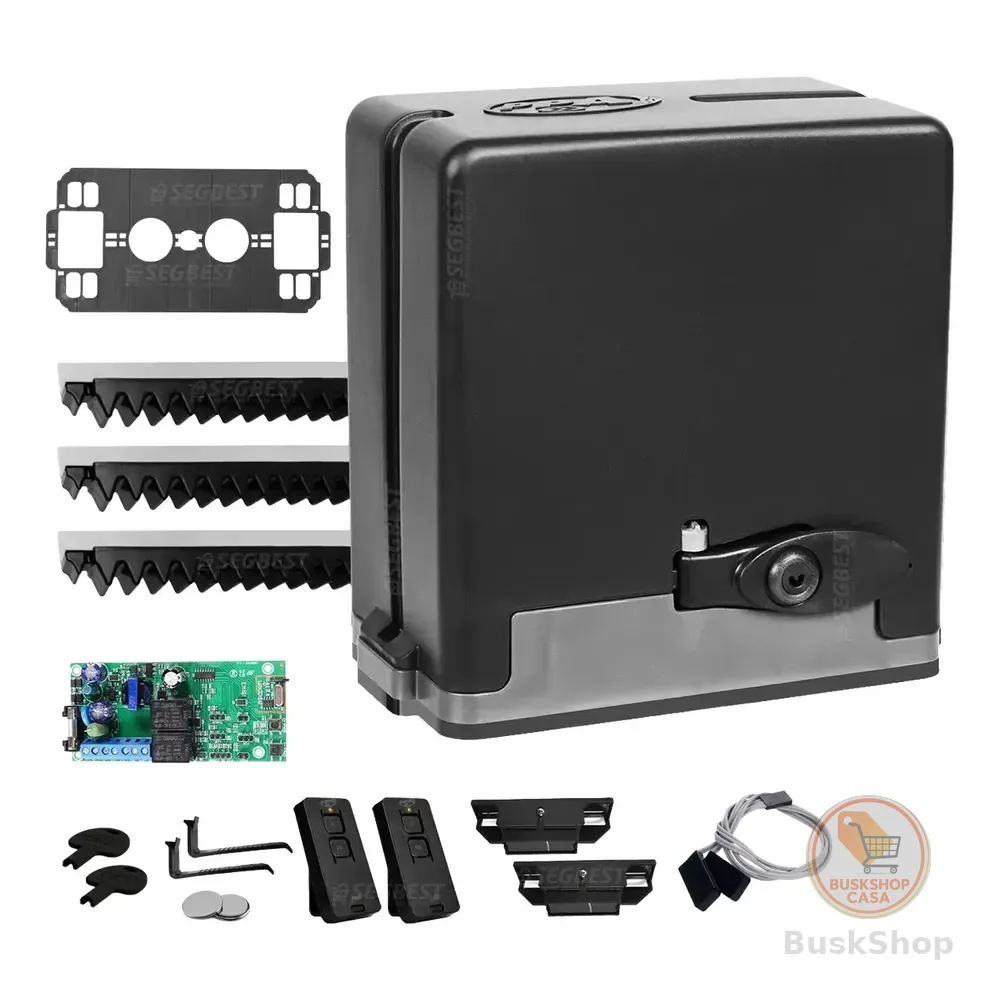 Motor Portão Eletronico Ppa 1/4hp 400kg 2controles 3m 127v Preto 127v 60hz Z14