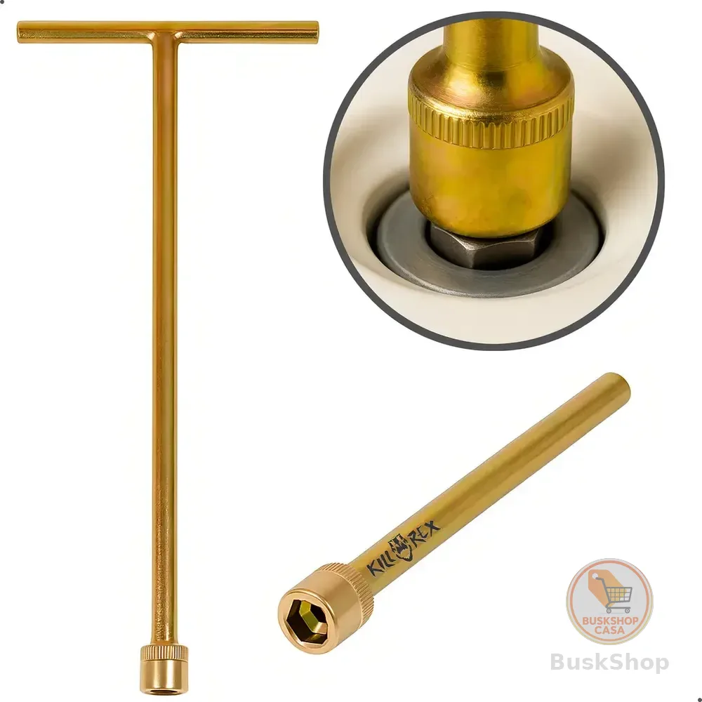 Chave T 10mm Canhão Longa Remover Parafuso Agitador Universal Lm08 Lm06 Electrolux Brastemp Consul Fazer Limpeza Máquina De Lavar 42cm Dourado