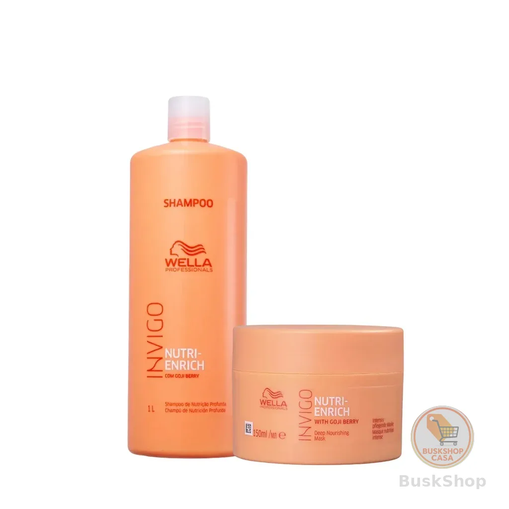 Kit Nutri-Enrich Shampoo 1L e Máscara 150ml - Wella
