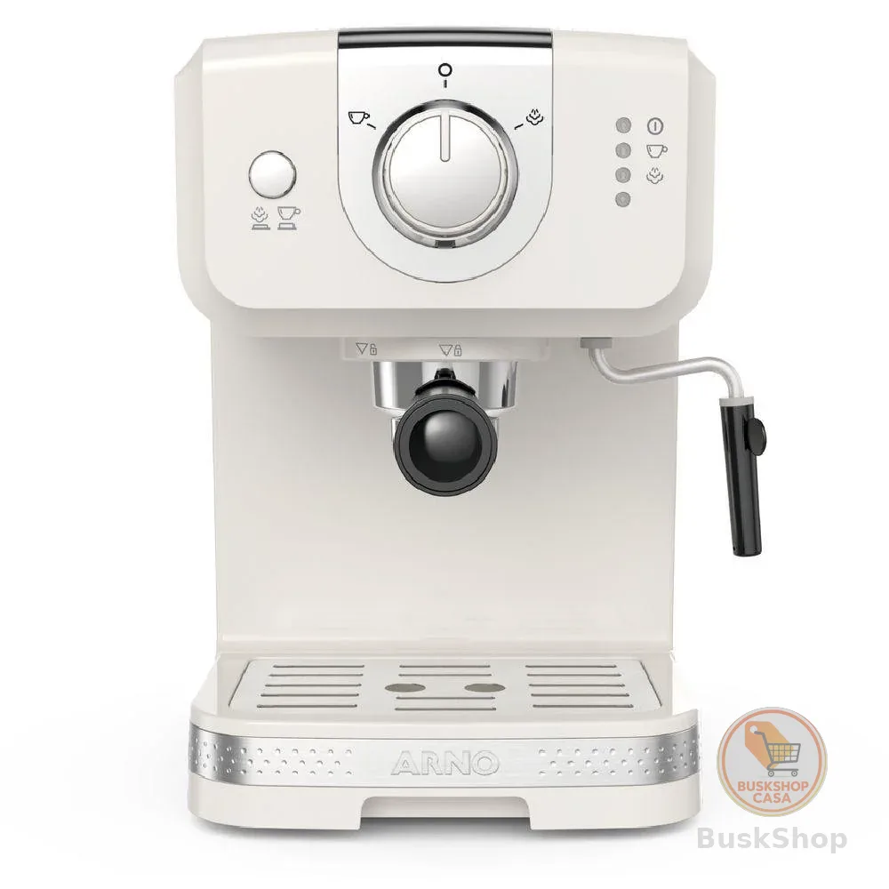 Cafeteira Arno Espresso Steam e Pump Opio Soleil Marfim SCSP 1170W 127V 