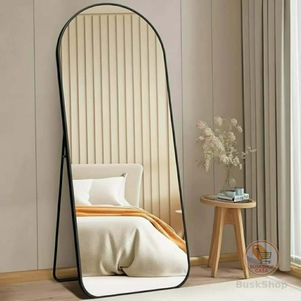 Espelho Arco Corpo Inteiro Base Reta 170x70 150x60 110x50 Aluminio Casa Decorativo