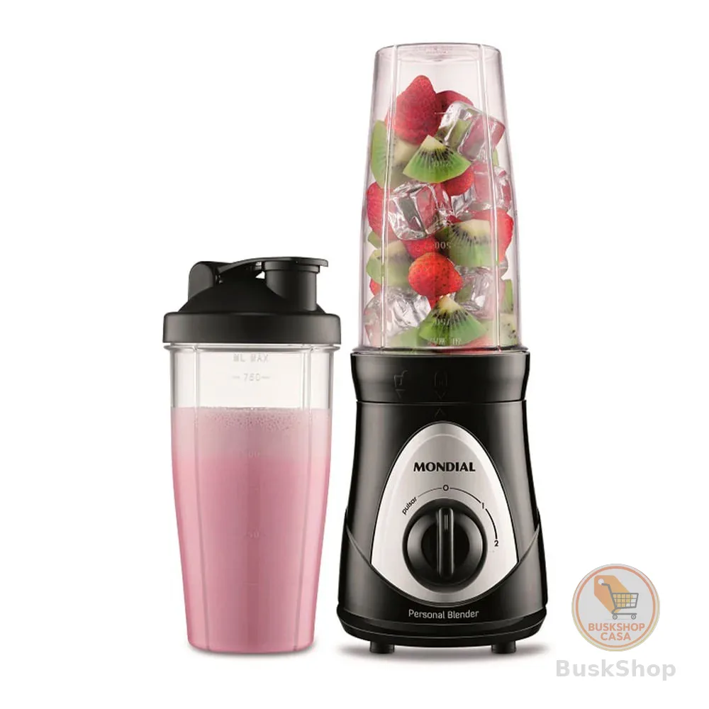 Personal Blender Mondial Preto e Prata 300W DG-01
