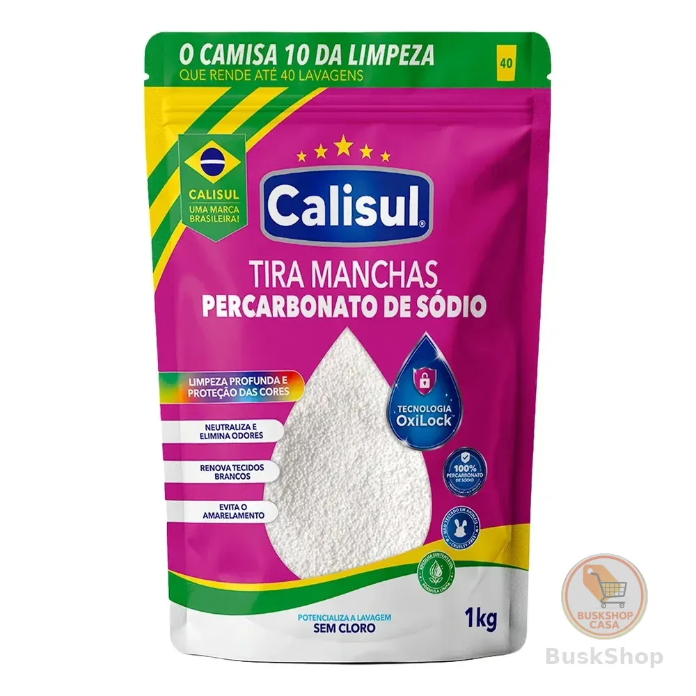 Tira Manchas Percarbonato Calisul Brancas E Coloridas - 1kg
