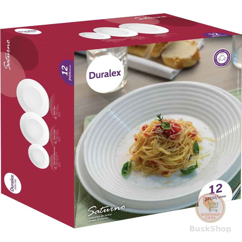 Aparelho de Jantar 12 Peças Duralex Saturno
