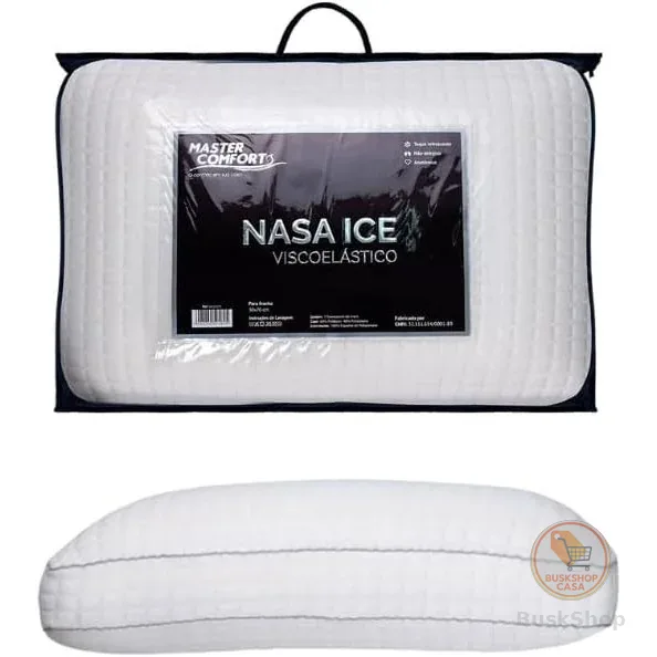 Travesseiro Antialérgico Viscoelástico 50x70 Nasa Ice Toque Refrescante