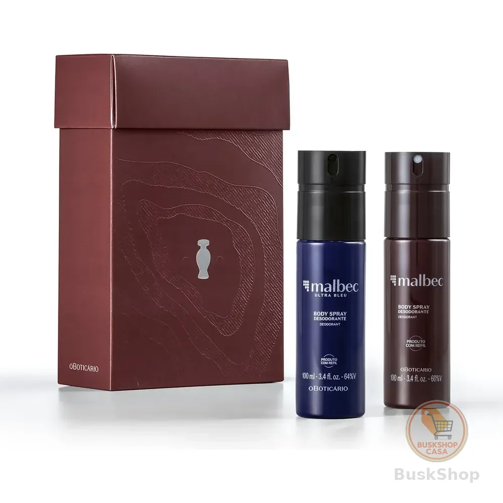 O Boticário Malbec Kit Body Sprays 2 Itens