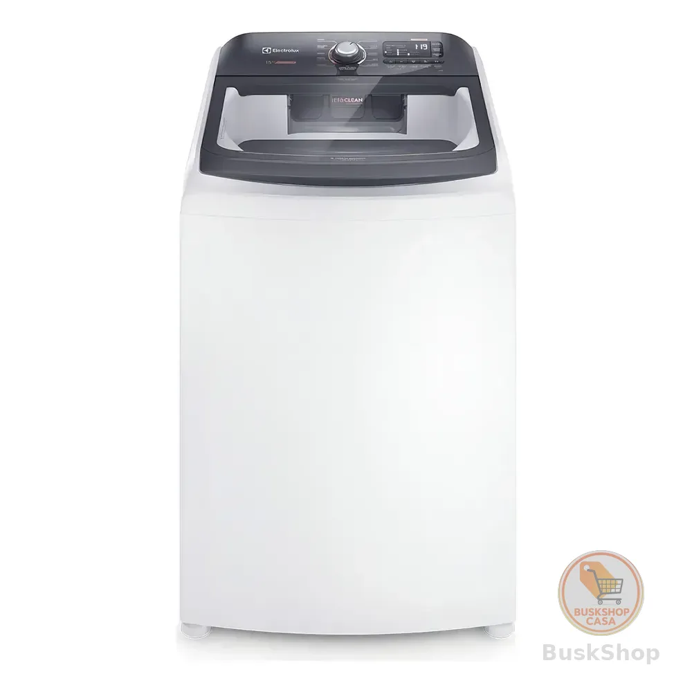 Máquina De Lavar 15kg Electrolux Premium Care Com Cesto Inox, Jet&clean E Time Control Lec15 127v Branco