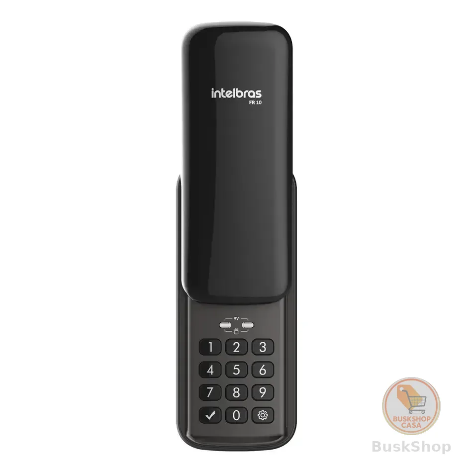 Fechadura Digital De Sobrepor Com Senha Fr 10 Preto Intelbras