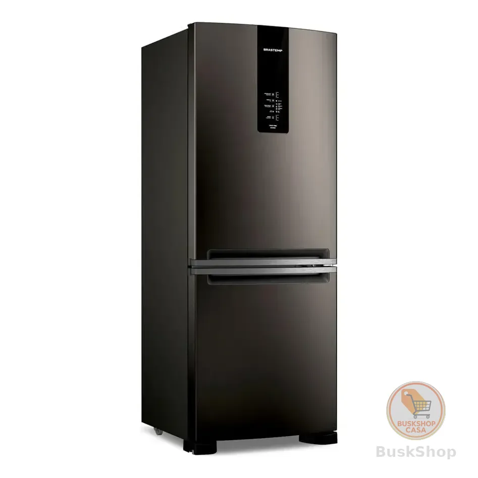 Geladeira Brastemp Ff Inverse 447l Black Inox - Bre57fe 127v