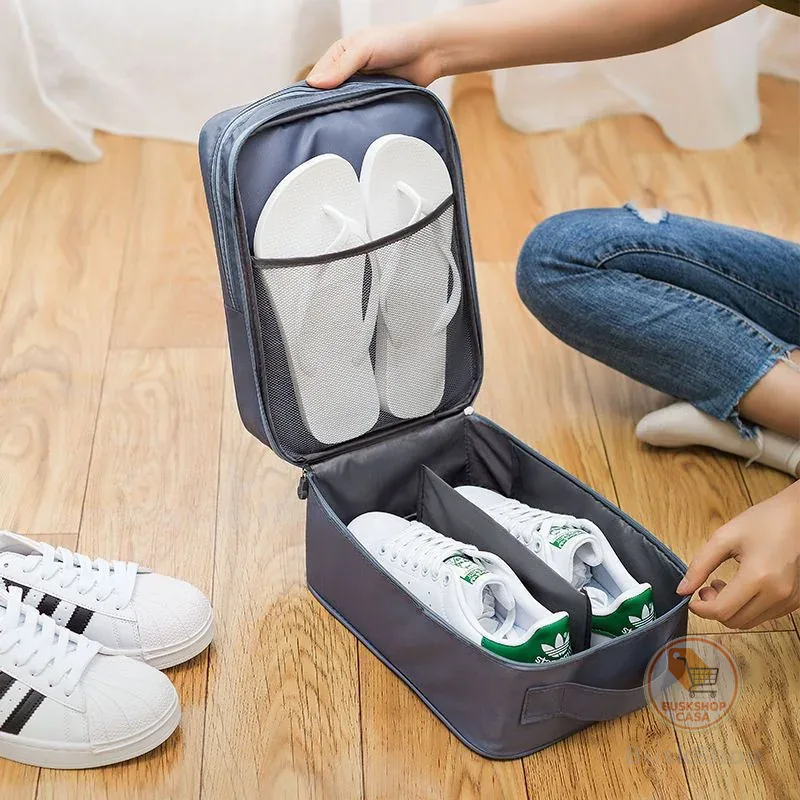 Organizador De Viagem Para Calçados Com Alça De Mão Multifuncional