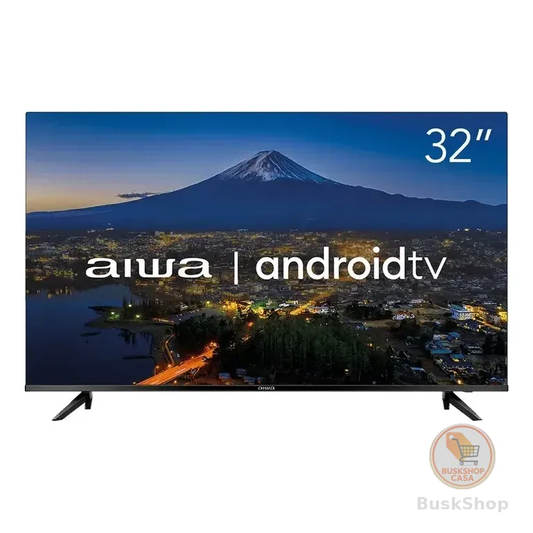 Smart Tv Aiwa 32 Android Hd Borda Ultrafina Hdr10 Dolby Áudio Aws-tv-32-bl-02-a