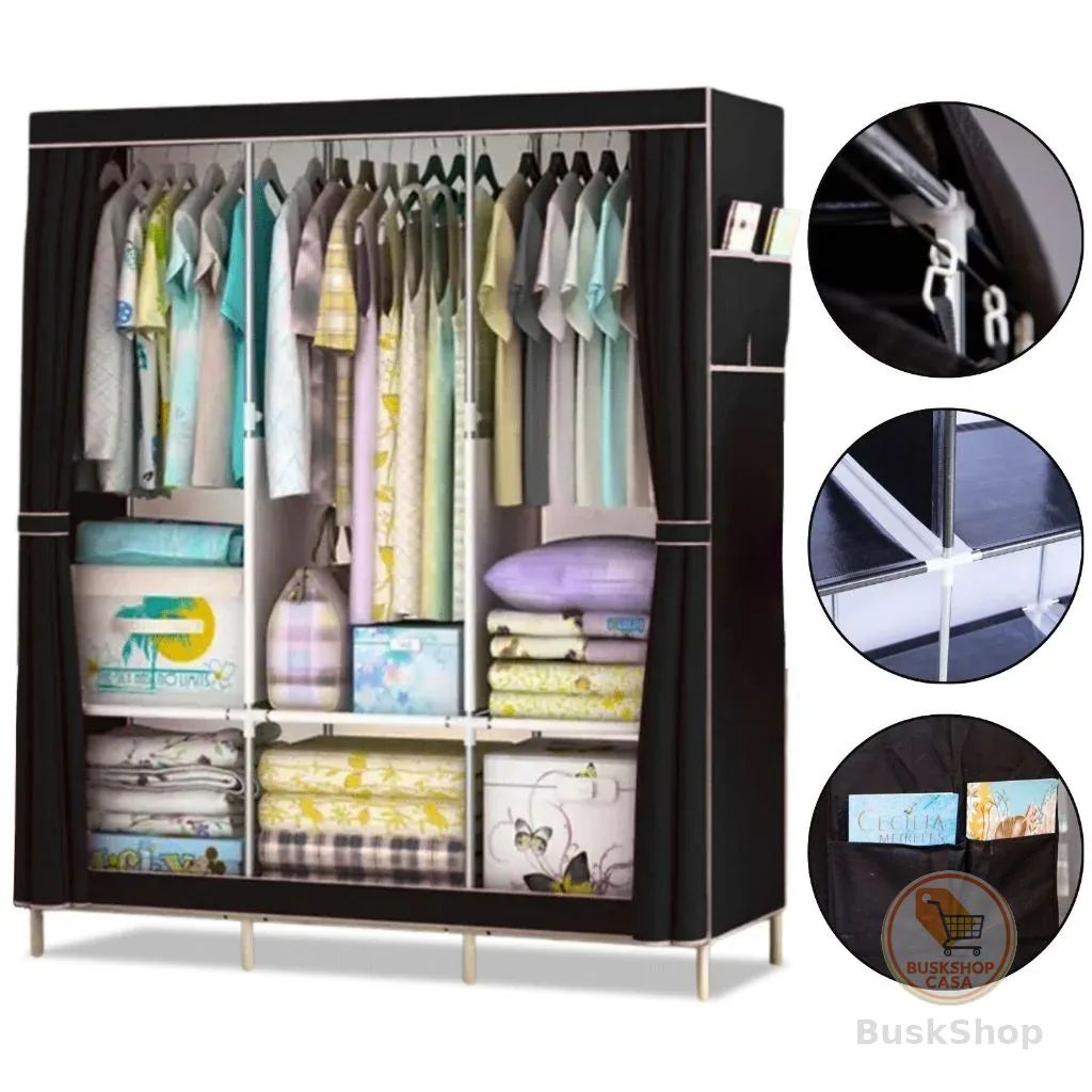 Guarda Roupa Dobrável Organizador De Roupa Armário Grande
