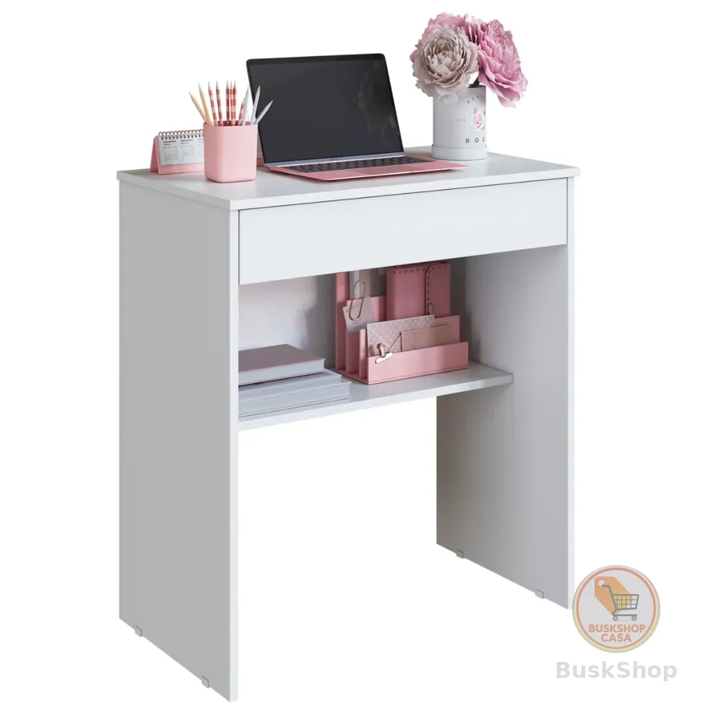 Escrivaninha Com Gaveta Computador Prateleira Quarto Home Office
