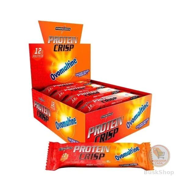 Barra de Proteína Integralmedica Protein Crisp 540g 12 unidades