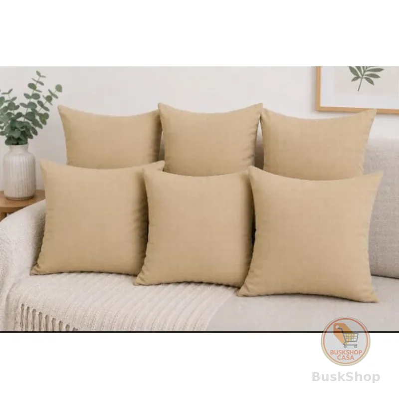 Kit com 4 Capas de Almofadas Decorativa 40x40 Tecido Oxford Premium Liso