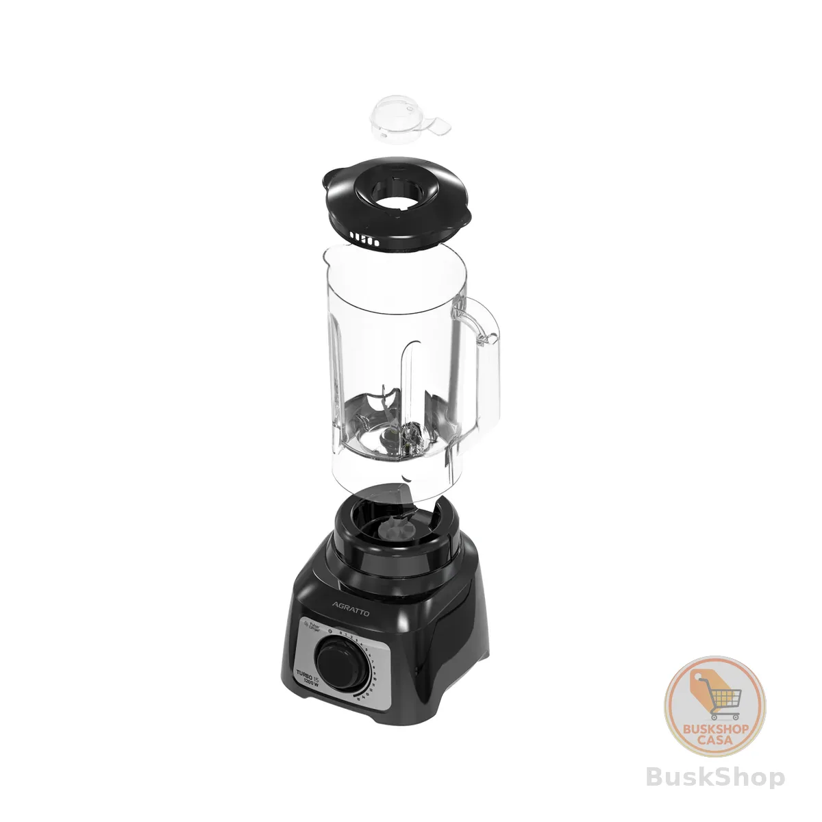 Agratto Liquidificador Turbo 15 Preto Cristal