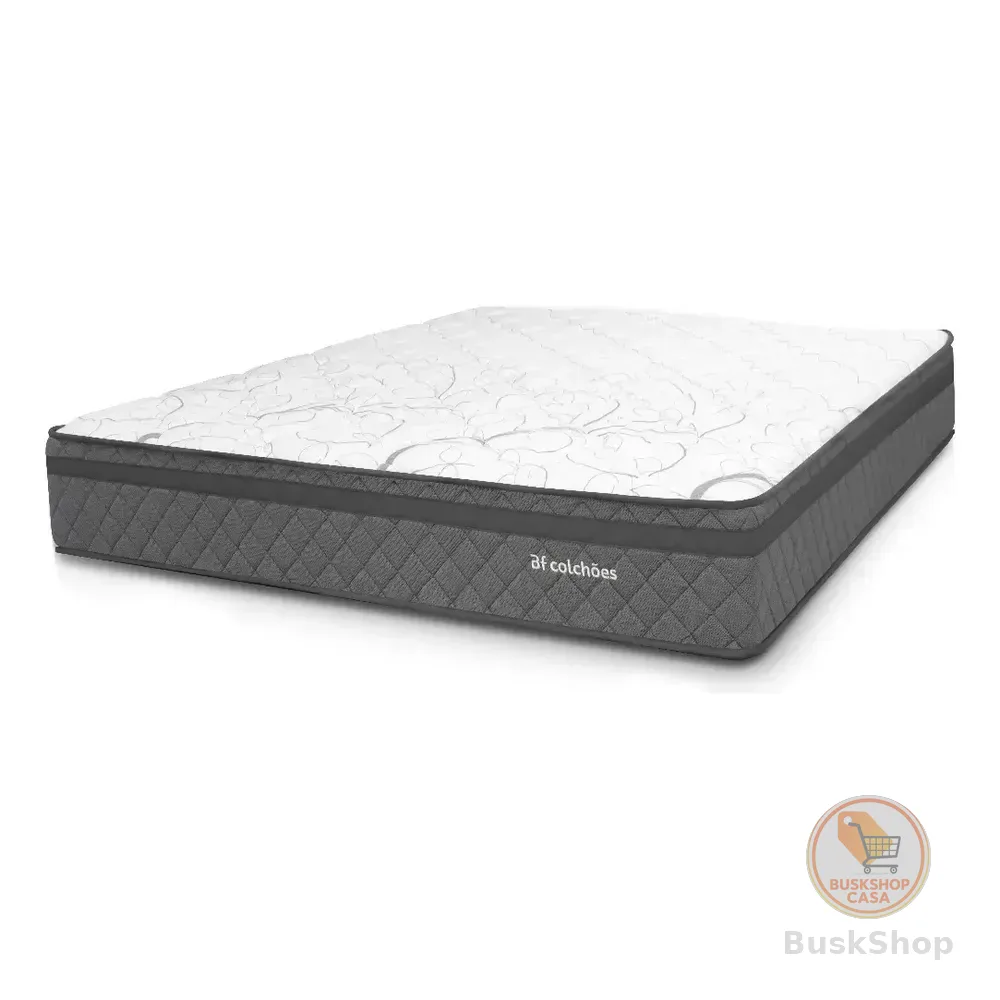 Colchão King Ortopédico Espuma D45 193x203x24cm Bf Colchões Cinza