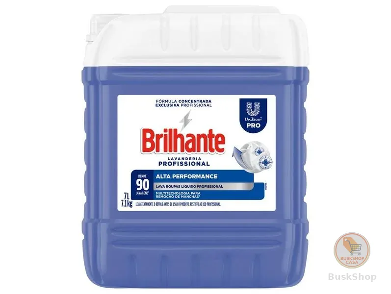 Sabão Líquido Brilhante Alta Performance Concentrado Profissional 7L